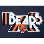 NFL CHICAGO BEARS RETRO ELEVATION T-SHIRT EN JERSEY SIMPLE À COUPE CARRÉE POUR FEMME (MARINE MINUIT)