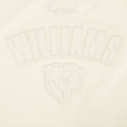 NFL CHICAGO BEARS CALEB WILLIAMS #18 NEUTRAL T-SHIRT EN JERSEY SIMPLE À COUPE CARRÉE POUR FEMME (COQUILLE D'ŒUF)