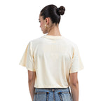 NFL CHICAGO BEARS CALEB WILLIAMS #18 NEUTRAL T-SHIRT EN JERSEY SIMPLE À COUPE CARRÉE POUR FEMME (COQUILLE D'ŒUF)