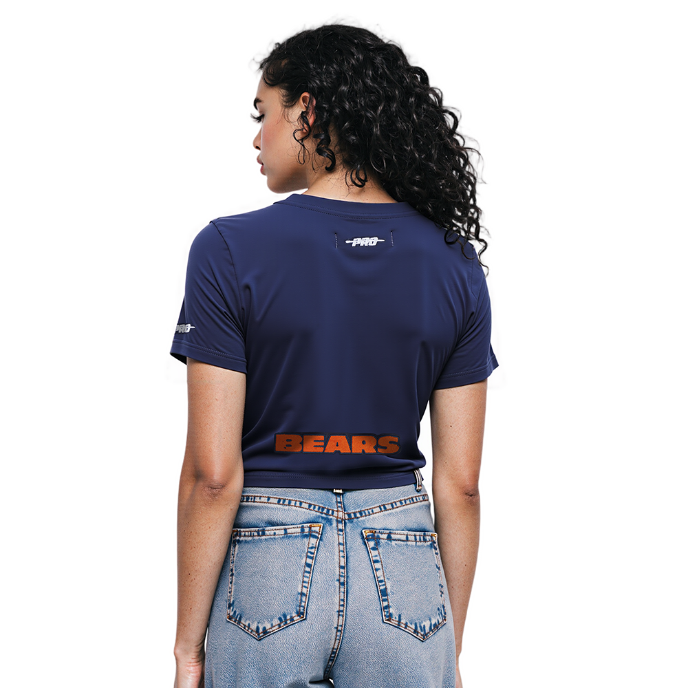 NFL CHICAGO BEARS CALEB WILLIAMS #18 CLASSIC PNN WOMEN'S SJ BOXY TEE (MIDNIGHT NAVY)