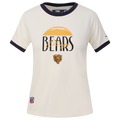 NFL CHICAGO BEARS ORIGINAL PLAYERS WOMEN'S S/S SLIM TEE (EGGSHELL/ MIDNIGHT NAVY)