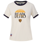 NFL CHICAGO BEARS ORIGINAL PLAYERS WOMEN'S S/S SLIM TEE (EGGSHELL/ MIDNIGHT NAVY)