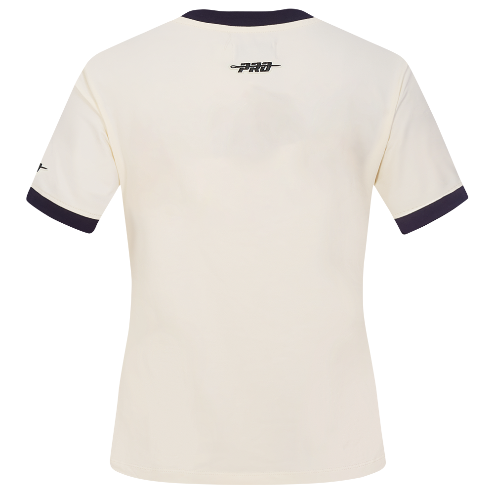 NFL CHICAGO BEARS ORIGINAL PLAYERS WOMEN'S S/S SLIM TEE (EGGSHELL/ MIDNIGHT NAVY)