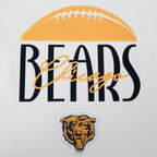 NFL CHICAGO BEARS ORIGINAL PLAYERS WOMEN'S S/S SLIM TEE (EGGSHELL/ MIDNIGHT NAVY)
