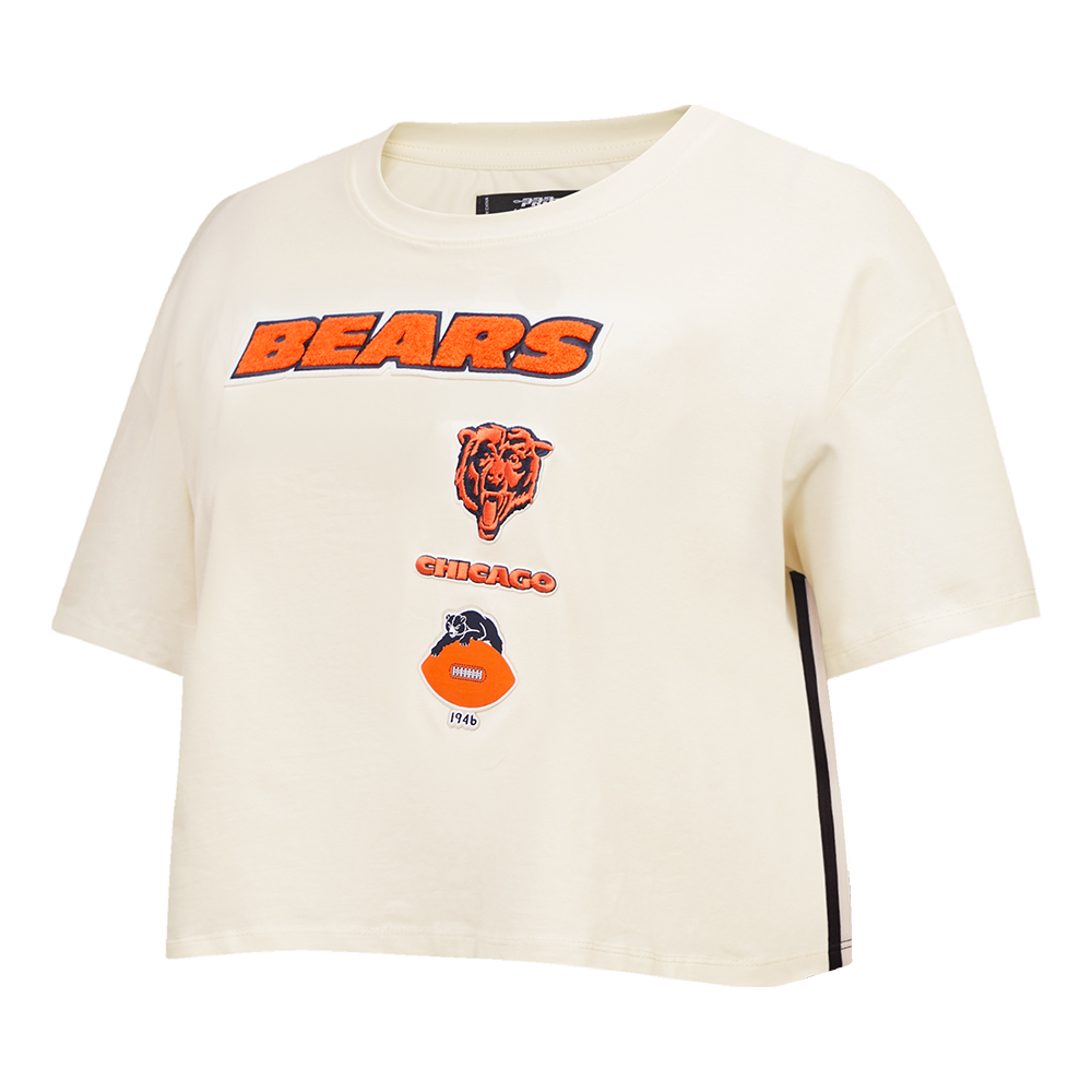 NFL CHICAGO BEARS RETRO CLASSIC WOMEN'S BOXY TEE (EGGSHELL)