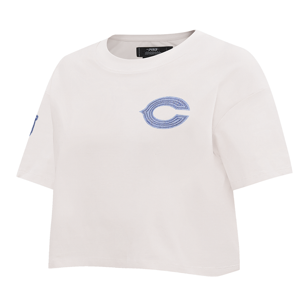 NFL CHICAGO BEARS VARSITY BLUES WOMEN'S BOXY TEE (LINEN)