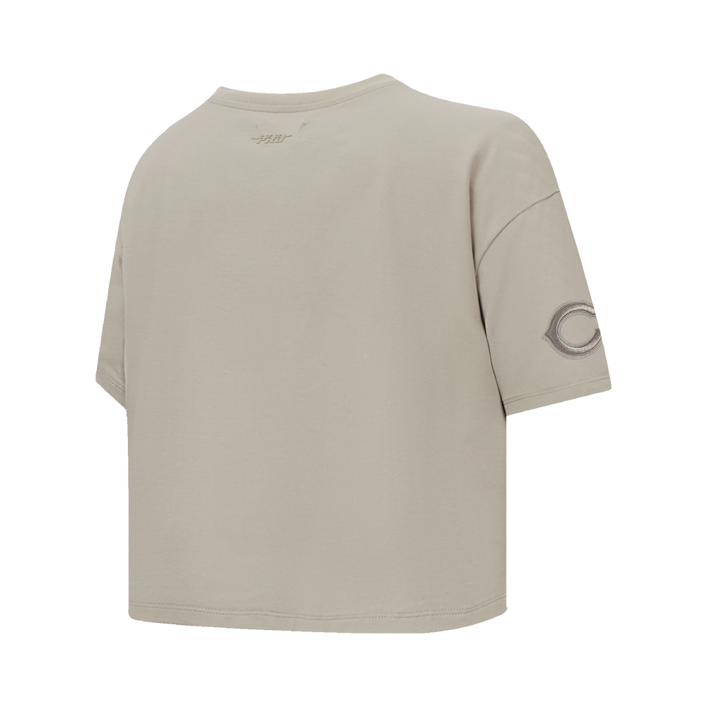 NFL CHICAGO BEARS NEUTRAL T-SHIRT EN JERSEY SIMPLE À COUPE CARRÉE (TAUPE)