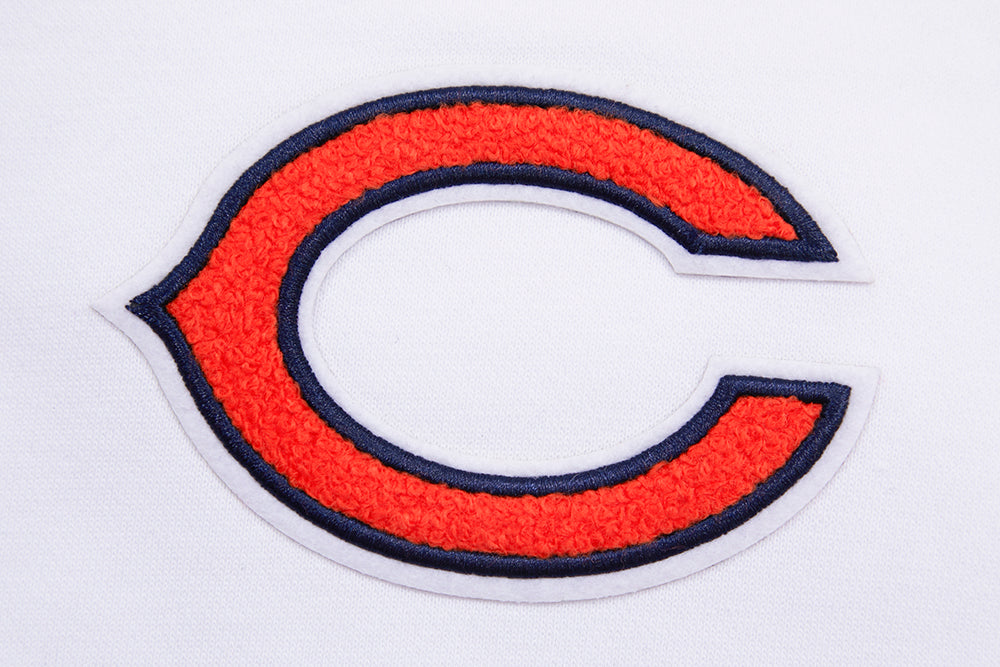 NFL CHICAGO BEARS CLASSIC CHANDAIL À CAPUCHON COURT EN MOLLETON (BLANC)