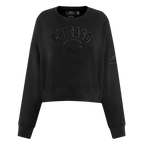 NFL CHICAGO BEARS TRIPLE BLACK WOMEN'S FLC CREWNECK (TRIPLE BLACK WOMEN'S)