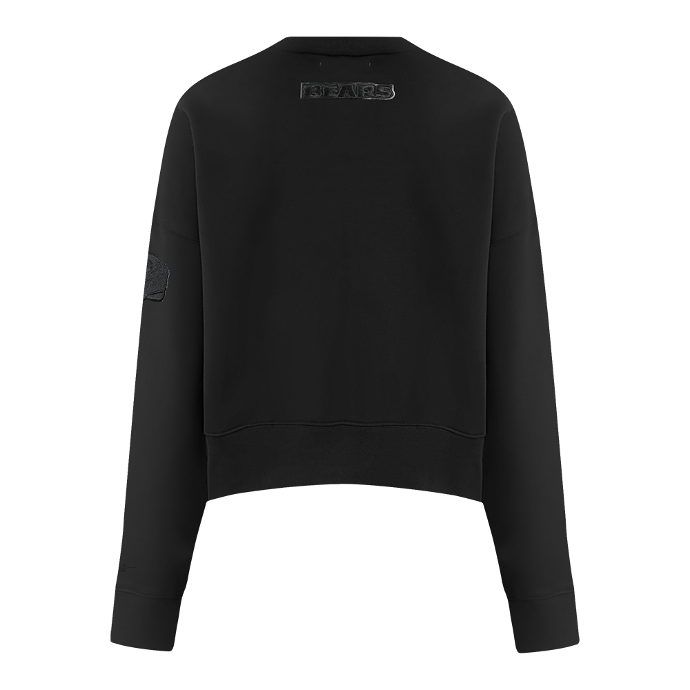 NFL CHICAGO BEARS TRIPLE BLACK WOMEN'S FLC CREWNECK (TRIPLE BLACK WOMEN'S)