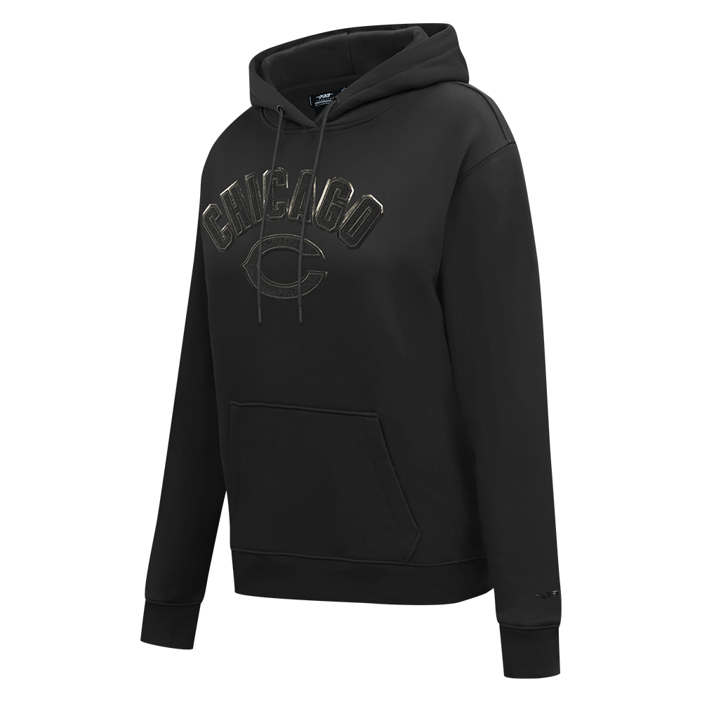 NFL CHICAGO BEARS TRIPLE BLACK CHANDAIL À CAPUCHON EN MOLLETON POUR FEMME (TRIPLE NOIR FEMME)