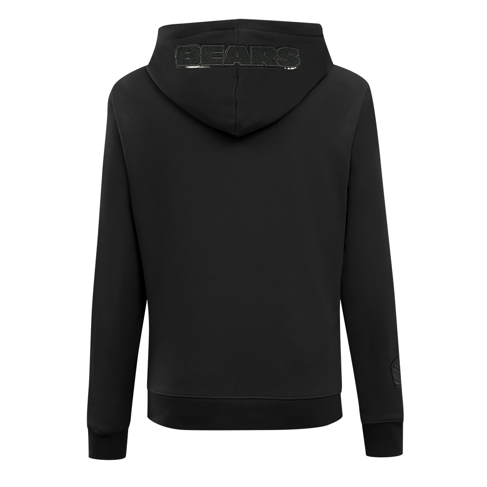 NFL CHICAGO BEARS TRIPLE BLACK CHANDAIL À CAPUCHON EN MOLLETON POUR FEMME (TRIPLE NOIR FEMME)