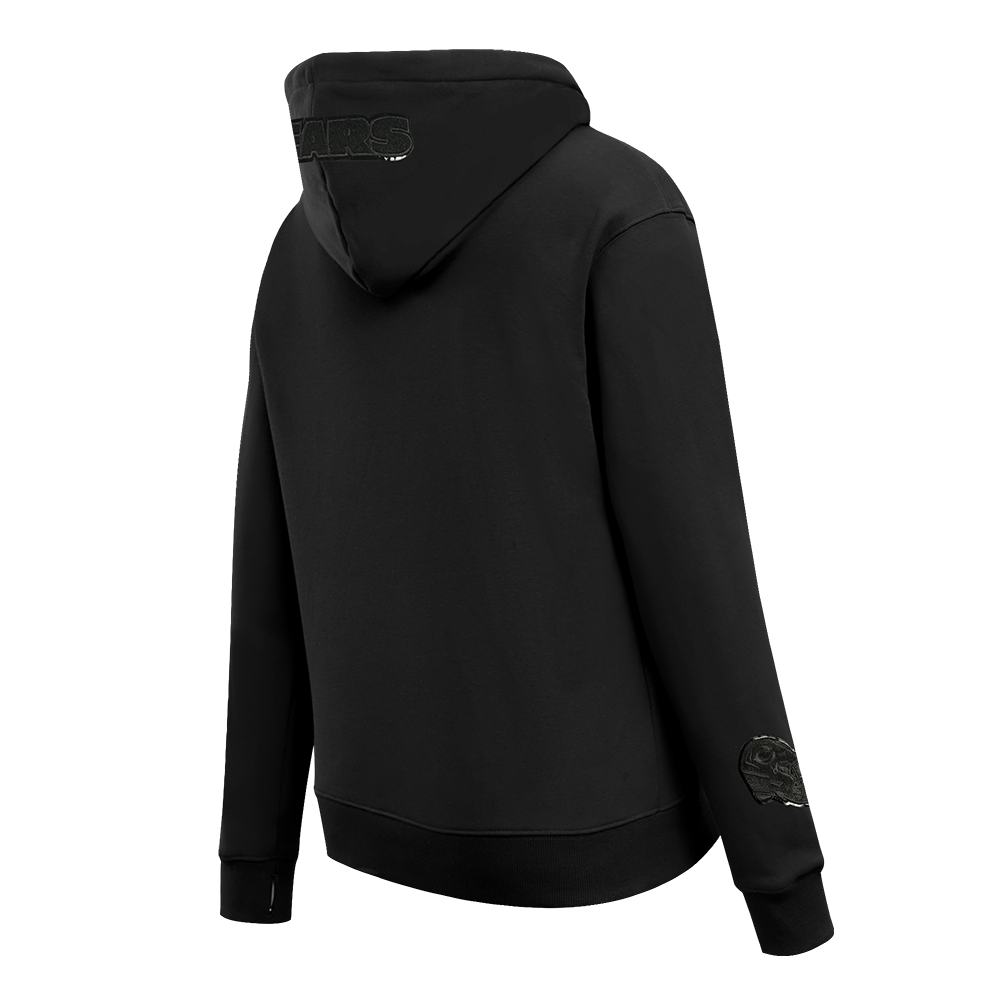 NFL CHICAGO BEARS TRIPLE BLACK CHANDAIL À CAPUCHON EN MOLLETON POUR FEMME (TRIPLE NOIR FEMME)