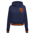 NFL CHICAGO BEARS CHANDAIL À CAPUCHON MASHUP COURT CÔTELÉ POUR FEMME (MARINE MINUIT/ORANGE/MARINE MINUIT)