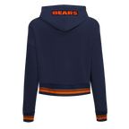 NFL CHICAGO BEARS CHANDAIL À CAPUCHON MASHUP COURT CÔTELÉ POUR FEMME (MARINE MINUIT/ORANGE/MARINE MINUIT)
