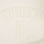 NFL CHICAGO BEARS CALEB WILLIAMS #18 NEUTRAL CHANDAIL À COL ROND EN MOLLETON POUR FEMME (COQUILLE D'ŒUF)
