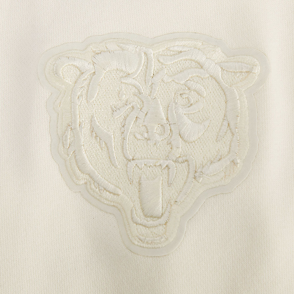 NFL CHICAGO BEARS CALEB WILLIAMS #18 NEUTRAL CHANDAIL À COL ROND EN MOLLETON POUR FEMME (COQUILLE D'ŒUF)