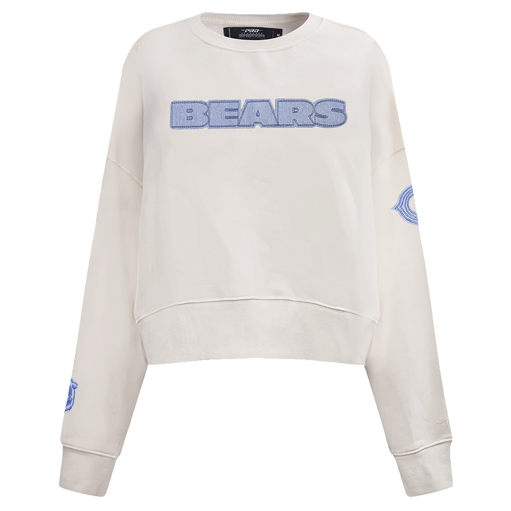 NFL CHICAGO BEARS VARSITY BLUES WOMEN'S CREWNECK (LINEN)