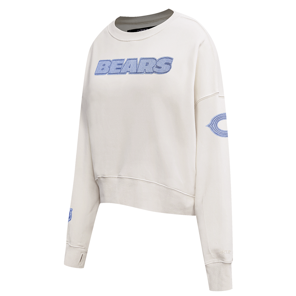 NFL CHICAGO BEARS VARSITY BLUES WOMEN'S CREWNECK (LINEN)