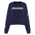 NFL CHICAGO BEARS VARSITY BLUES WOMEN'S CREWNECK (MIDNIGHT NAVY)