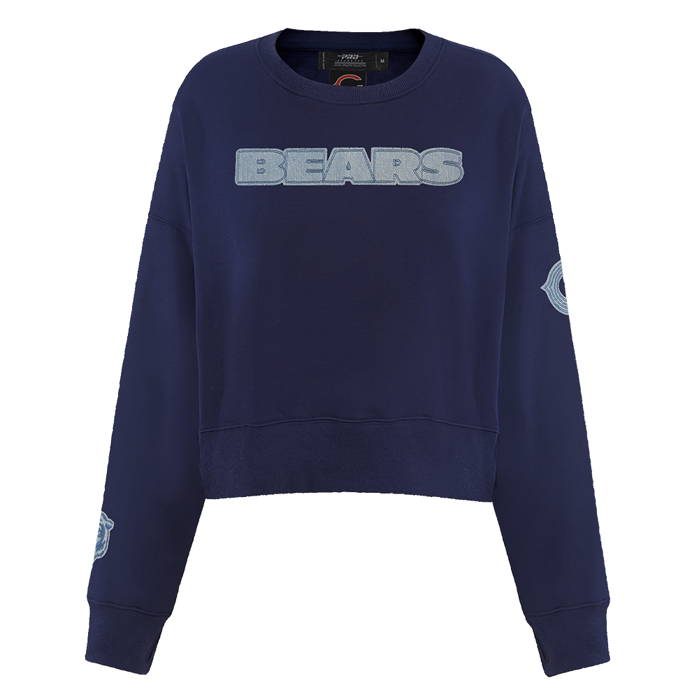 NFL CHICAGO BEARS VARSITY BLUES WOMEN'S CREWNECK (MIDNIGHT NAVY)
