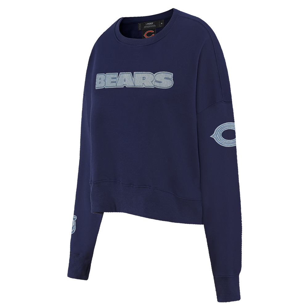 NFL CHICAGO BEARS VARSITY BLUES WOMEN'S CREWNECK (MIDNIGHT NAVY)