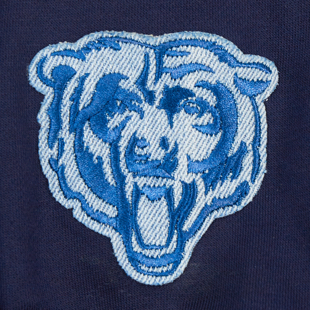 NFL CHICAGO BEARS VARSITY BLUES WOMEN'S CREWNECK (MIDNIGHT NAVY)