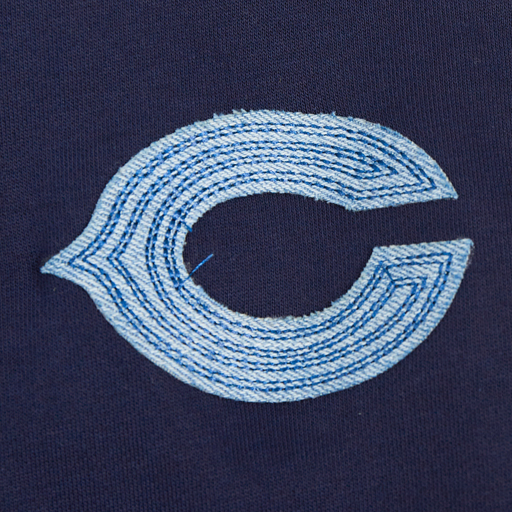 NFL CHICAGO BEARS VARSITY BLUES WOMEN'S CREWNECK (MIDNIGHT NAVY)