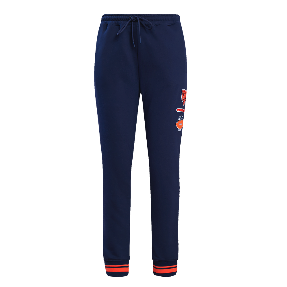 NFL CHICAGO BEARS RETRO CLASSIC PANTALON OUATÉ POUR FEMME (MARINE MINUIT/ORANGE/MARINE MINUIT)