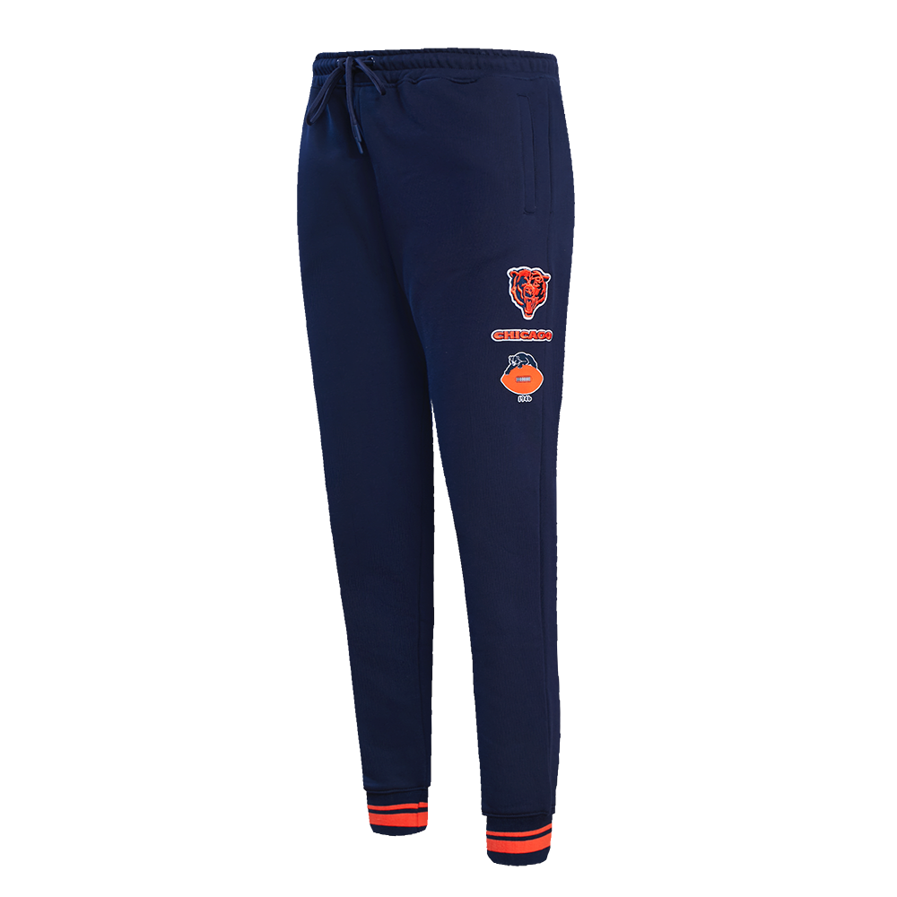 NFL CHICAGO BEARS RETRO CLASSIC PANTALON OUATÉ POUR FEMME (MARINE MINUIT/ORANGE/MARINE MINUIT)