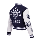 NFL CHICAGO BEARS BLOUSON COLLÉGIAL POUR FEMME (MARINE MINUIT/BLANC)