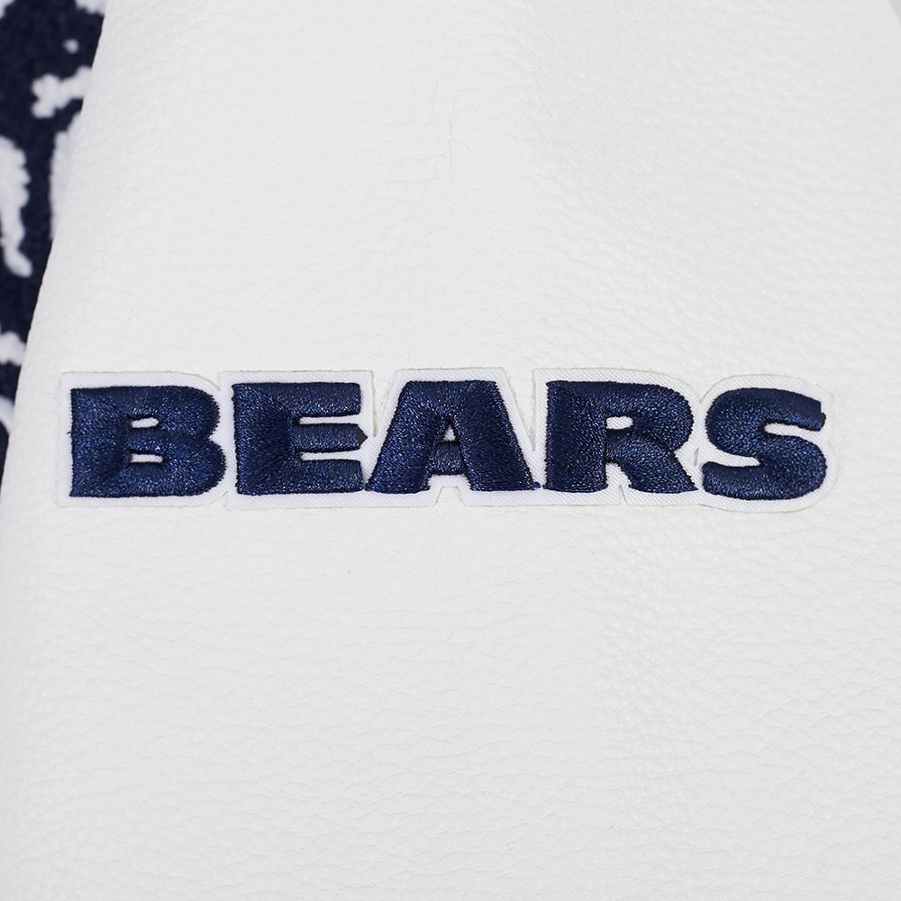 NFL CHICAGO BEARS BLOUSON COLLÉGIAL POUR FEMME (MARINE MINUIT/BLANC)