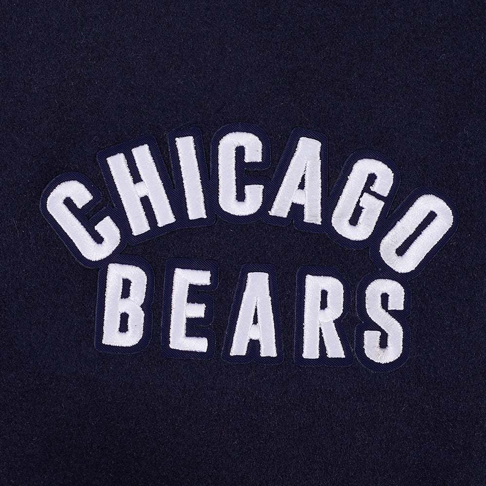 NFL CHICAGO BEARS BLOUSON COLLÉGIAL POUR FEMME (MARINE MINUIT/BLANC)