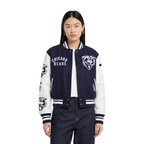 NFL CHICAGO BEARS BLOUSON COLLÉGIAL POUR FEMME (MARINE MINUIT/BLANC)