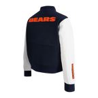 NFL CHICAGO BEARS CLASSIC WOMEN'S WOOL VARSITY JACKET (MIDNIGHT NAVY/WHITE)