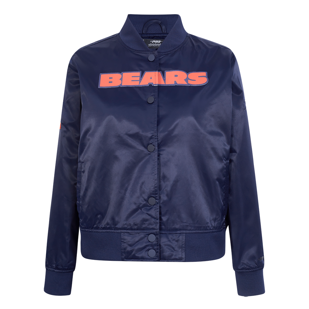 NFL CHICAGO BEARS CLASSIC BLOUSON EN SATIN POUR FEMME (MARINE MINUIT)
