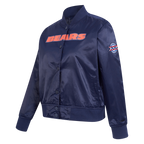 NFL CHICAGO BEARS CLASSIC BLOUSON EN SATIN POUR FEMME (MARINE MINUIT)