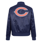 NFL CHICAGO BEARS CLASSIC BLOUSON EN SATIN POUR FEMME (MARINE MINUIT)