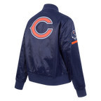 NFL CHICAGO BEARS CLASSIC BLOUSON EN SATIN POUR FEMME (MARINE MINUIT)