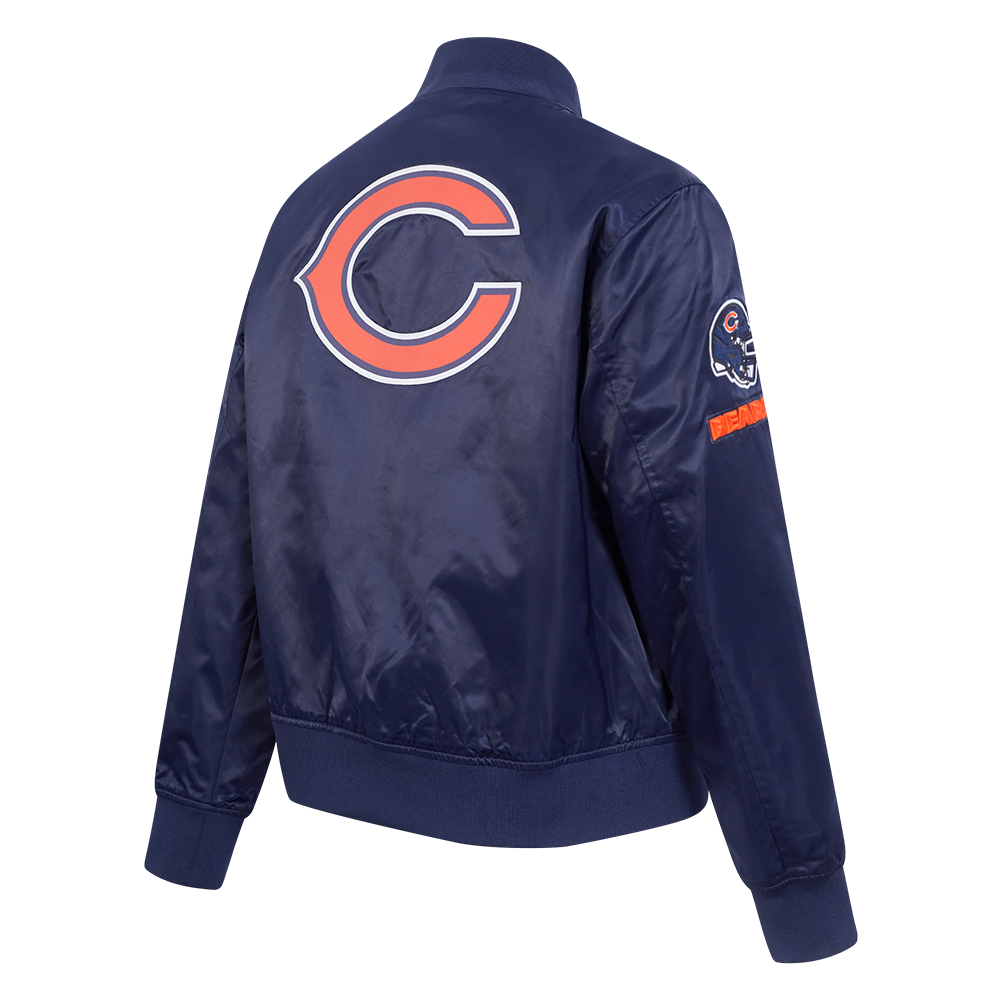 NFL CHICAGO BEARS CLASSIC BLOUSON EN SATIN POUR FEMME (MARINE MINUIT)