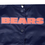 NFL CHICAGO BEARS CLASSIC BLOUSON EN SATIN POUR FEMME (MARINE MINUIT)