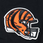 NFL CINCINNATI BENGALS CLASSIC MESH T-SHIRT EN JERSEY SIMPLE À RAYURES (NOIR/ORANGE)