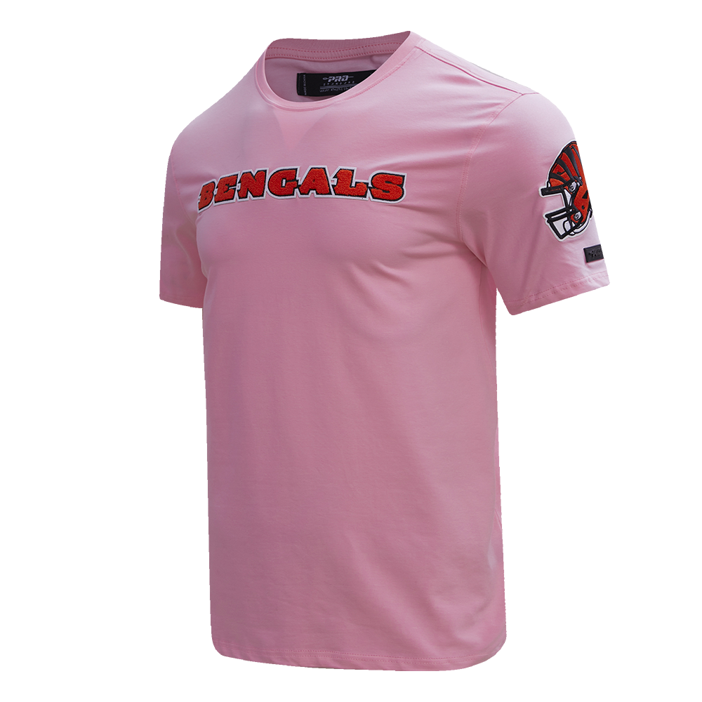 NFL CINCINNATI BENGALS CLASSIC CHENILLE MEN'S TEE (PINK)
