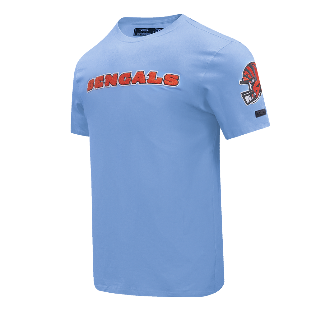 NFL CINCINNATI BENGALS CLASSIC CHENILLE MEN'S TEE (UNIVERSITY BLUE)