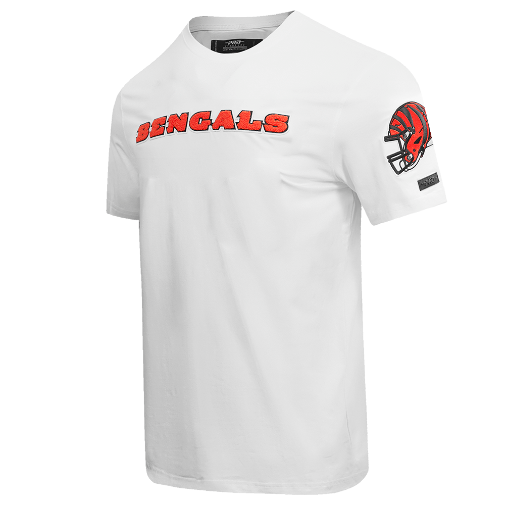 NFL CINCINNATI BENGALS CLASSIC CHENILLE MEN'S TEE (WHITE)