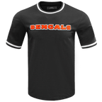 NFL CINCINNATI BENGALS CLASSIC CHENILLE MEN'S TEE (BLACK)
