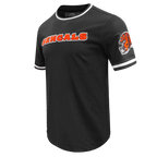 NFL CINCINNATI BENGALS CLASSIC CHENILLE MEN'S TEE (BLACK)