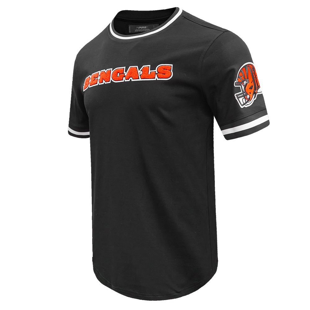 NFL CINCINNATI BENGALS CLASSIC CHENILLE MEN'S TEE (BLACK)