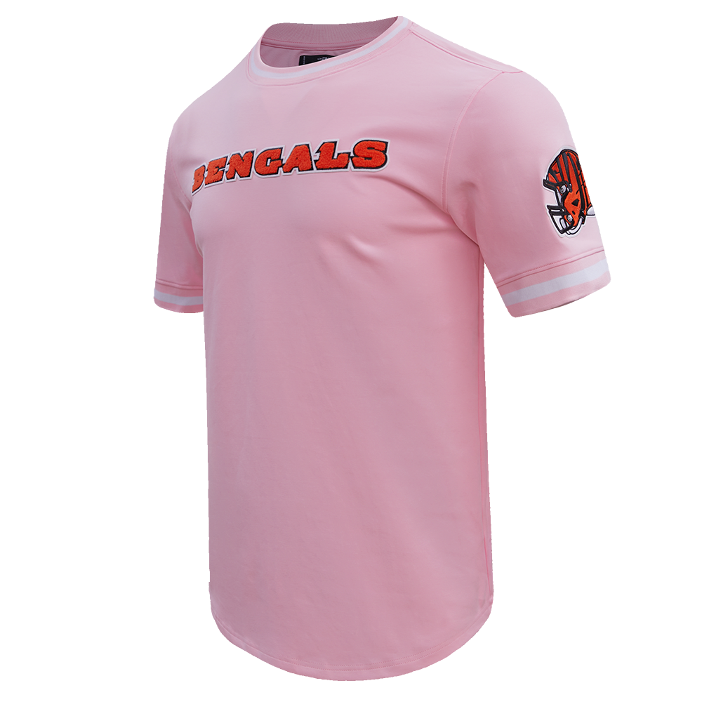 NFL CINCINNATI BENGALS CLASSIC CHENILLE MEN'S TEE (PINK)