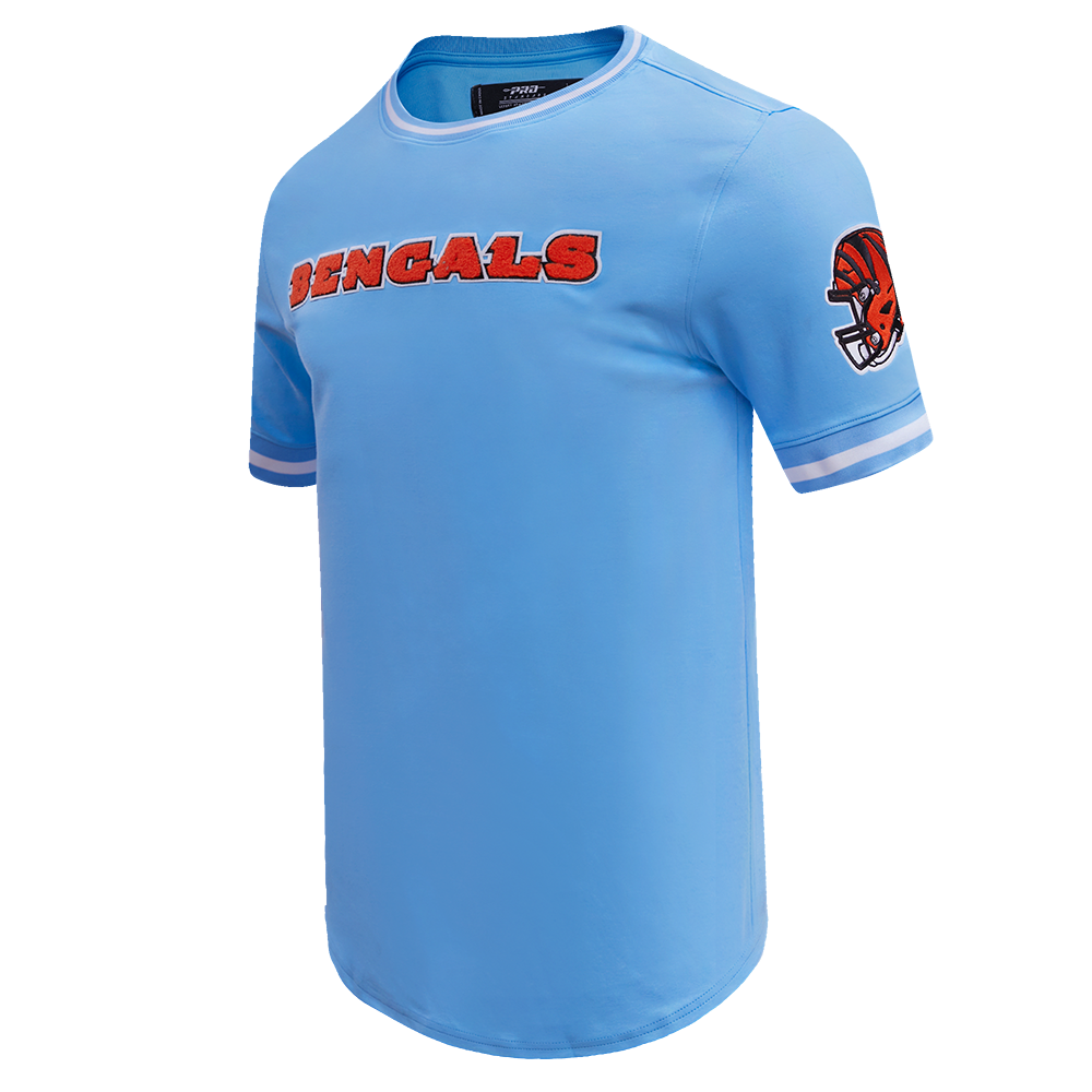 NFL CINCINNATI BENGALS CLASSIC CHENILLE MEN'S TEE (UNIVERSITY BLUE)